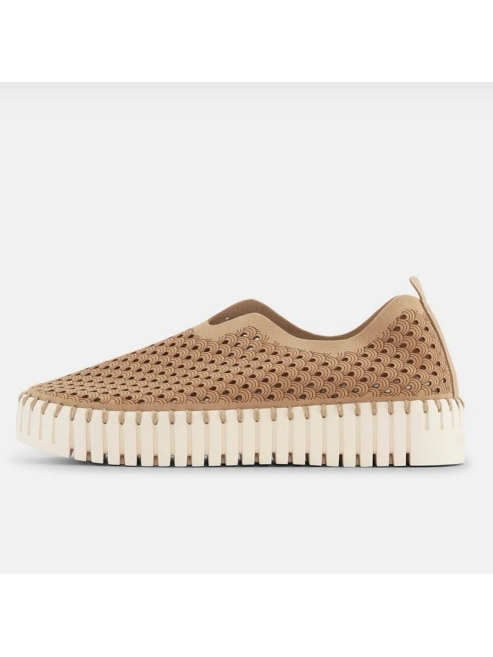 ILSE JACOBSEN Tulip Perforated Platform Slip-On Flats